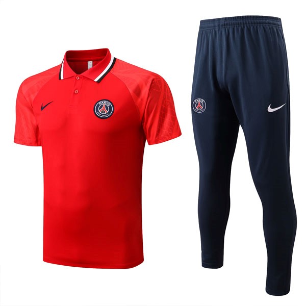 Polo PSG Conjunto Completo 2022 2023 Rojo